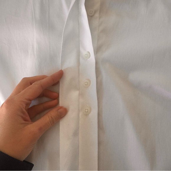 NWT M.M. LaFleur The Larsen Shirt White Button Down Plus Size 2X - Picture 8 of 14